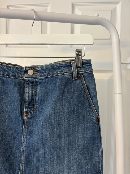 J. Crew Blue Highrise Denim Skirt Size 6 Cotton Jean - Picture 3 of 6